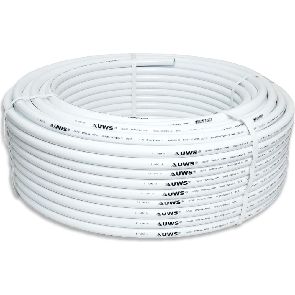 Труба UWS PPR AL PPR PN25 95C 1.0 МПа 26х3 4м Труба UWS PPR AL PPR PN25 95C 1.0 МПа 26х3 4м