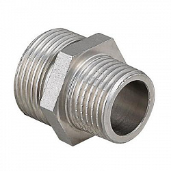 Ниппель переходной 1 1/2" x 1 1/4" Н/Н никель VALTEC VTr.580.N.0807