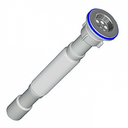 Сифон гофрированный 1 1/2"х40/50 мм, 57-140 см, АНИ ПЛАСТ G116